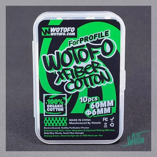 Wotofo økologisk vat i strips - 10 pcs