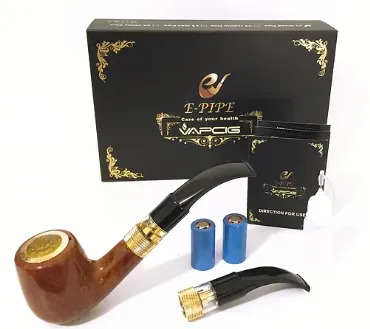 E-Pipe Vaping Kit - Vapcig (Braun)