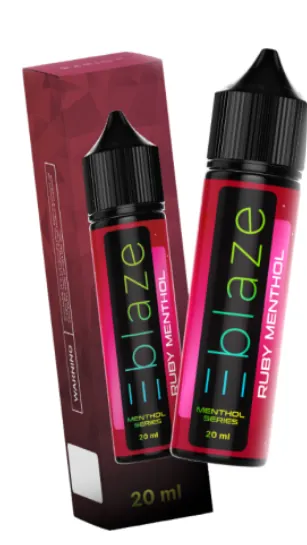 Blaze Ruby Menthol 20 ml (Uden booster, 50VG/50PG)