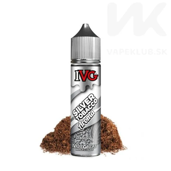 IVG Silver Tobacco 18ML 70/30 (Uden booster, 50VG/50PG)