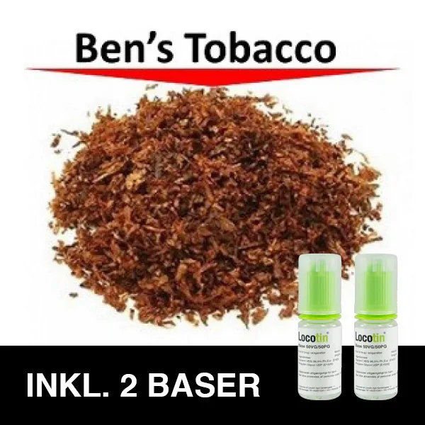 ePuff eLiquid Kit - Ben's Tobacco 30 ml (70VG/30PG, Uden booster)