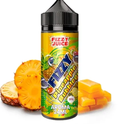Fizzy Juice Pineapple Bubblegum Longfill 24ml (70VG/30PG, Uden booster)