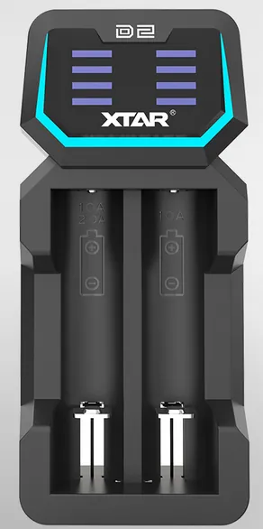 [101050] XTAR D2 Fast Battery Charger