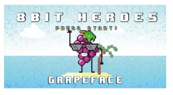 8Bit Heroes Grapeface - 10 ml
