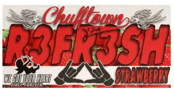 [9000] 10 ml Pink-Mule Chuff Town - R3fr3sh Strawberry