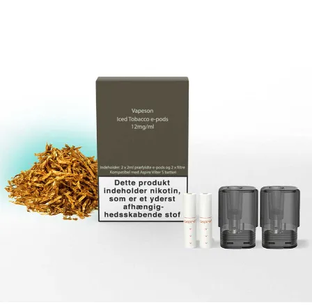 2 x 2ml Vapeson e-pods Iced Tobacco - 12mg/ml
