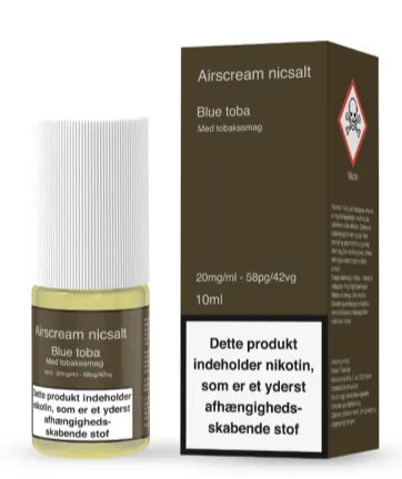 Airscream Nicsalt Blue Toba 10 ml 58/42 20 mg