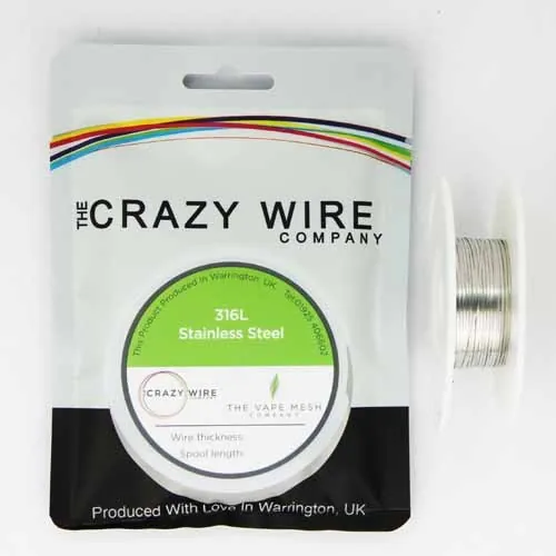Crazy Wire - Flat Ribbon Wire SS316L - 50m