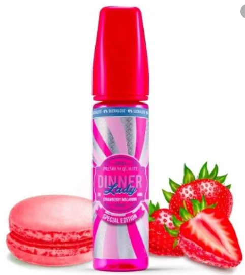 Dinner Lady - Strawberry Macaroon - 20- 60 ml