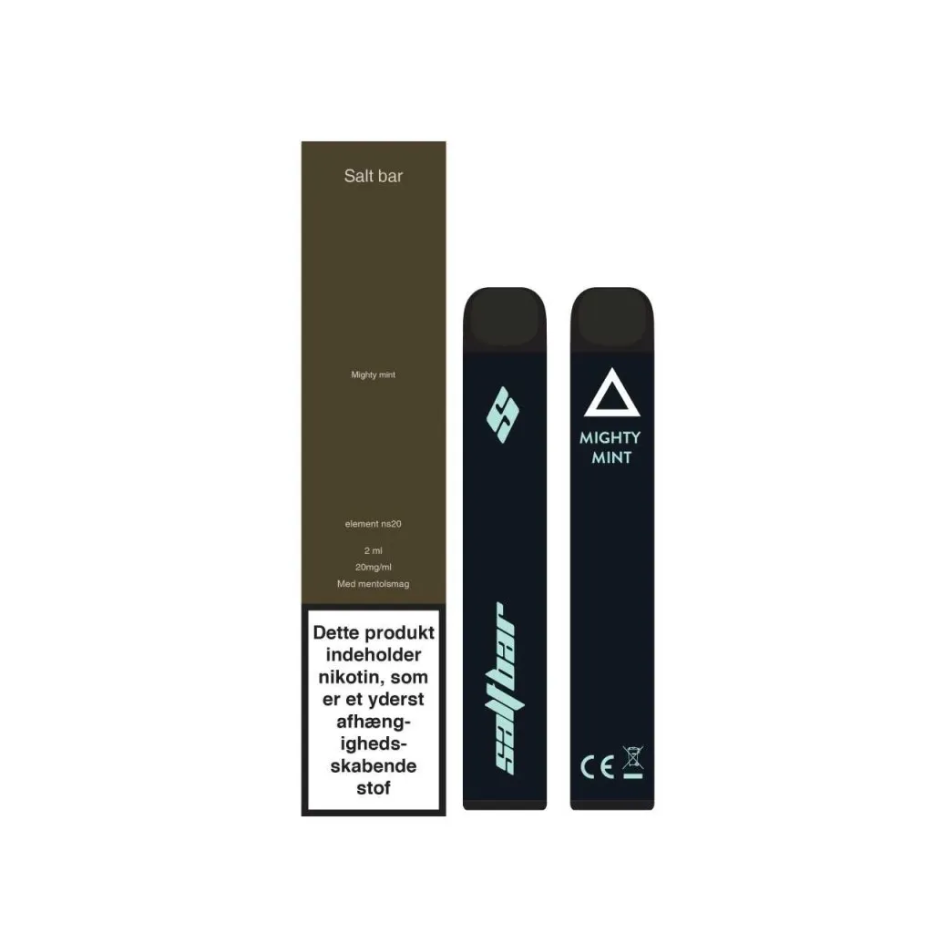 Salt bar Mighty mint engangs e-cigaret